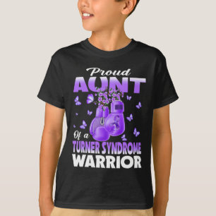stolt Moster om Turner Syndrome Warrior Awareness T Shirt