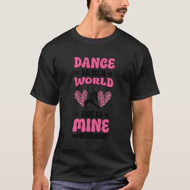 stolt Moster på en dansare Auntie Dance Moster som T Shirt (Framsida)