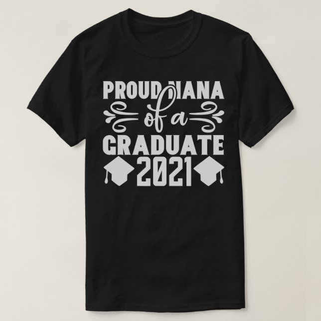 stolt Nana från Student 2021 T Shirt (Design framsida)