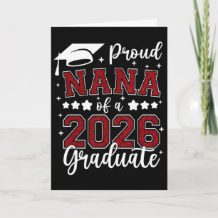 Stolt Nana till en 2026 examen senior 2026 examen Kort