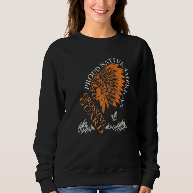 Stolt Native American  Trafiksignalist Jobb T Shirt (Framsida)