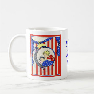 stolt Navy-maka vintage tryck design Kaffemugg