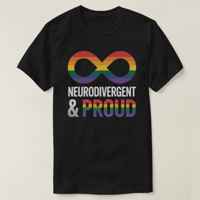 Stolt Neurodivergent - ADHD Autism -Pride T Shirt (Design framsida)