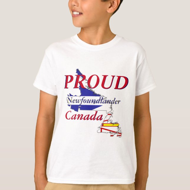 Stolt Newfoundlander Newfoundland Kanada T-shirt (Framsida)