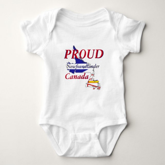 Stolt Newfoundlander Newfoundland Kanada Tee Shirt (Framsida)
