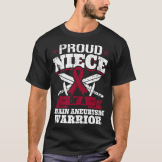 stolt Niece of a Brain Aneurysm Warrior Awareness T Shirt