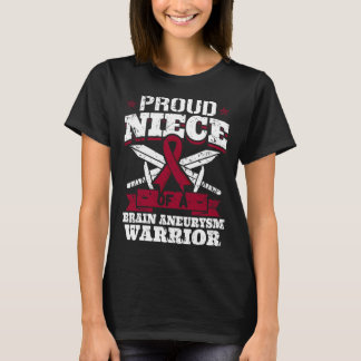 stolt Niece of a Brain Aneurysm Warrior Awareness T Shirt