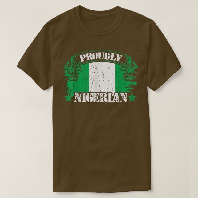 stolt nigeriansk t shirt (Design framsida)