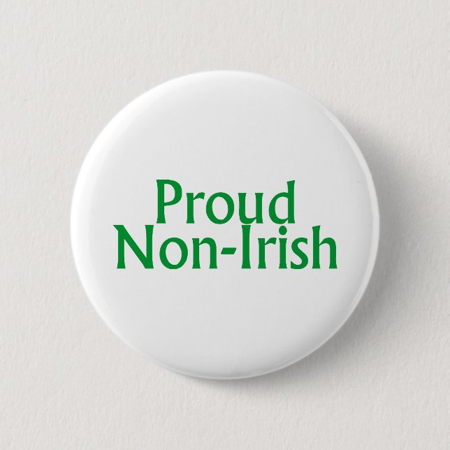Stolt Non irländsk stolt Non irländsk st patricks Knapp (Framsida)
