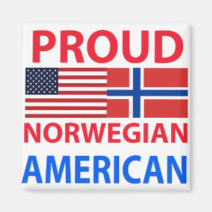 Stolt norsk amerikan magnet