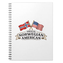 Stolt norsk-amerikansk anteckningsbok