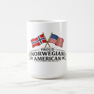 Stolt norsk-amerikansk kaffemugg
