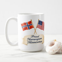 Stolt norsk minnesotansk ärftlighetskaffemugg