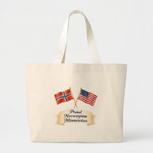 Stolt norsk minnesotansk arvs toteväska