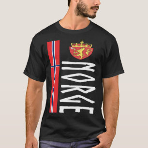 stolt norsk sydlig Flagga av Norge i bokmål T Shirt