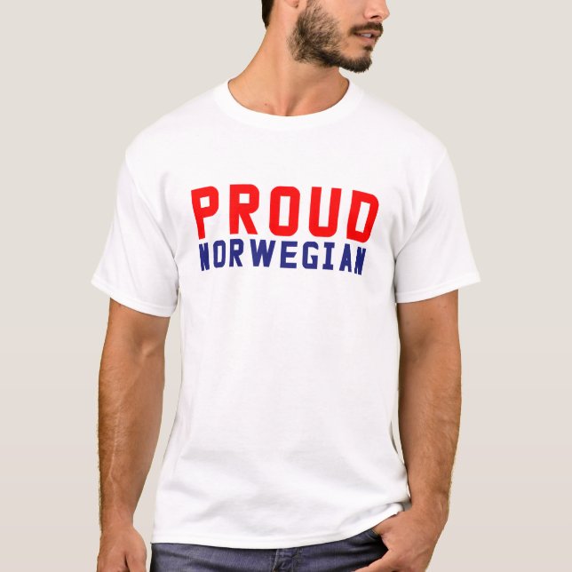 Stolt norsk  t shirt (Framsida)