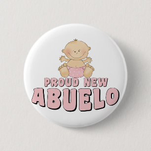 STOLT NY ABUELO Babyflicka Knapp