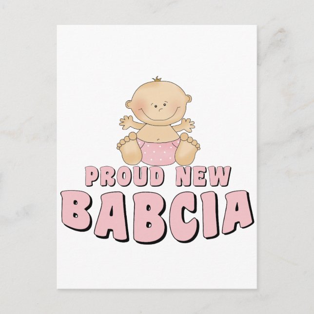 STOLT NY BABCIA VYKORT (Framsida)