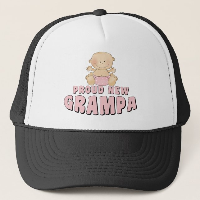 STOLT NY GRAMPA-flicka Truckerkeps (Framsida)