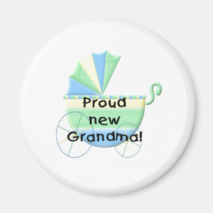 Stolt ny mormor för vagn magnet