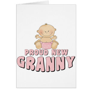STOLT NY Mormor T-Shirt Hälsningskort