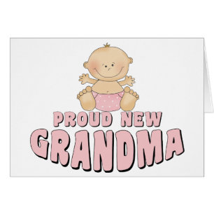 STOLT NY Mormor T-Shirt Hälsningskort