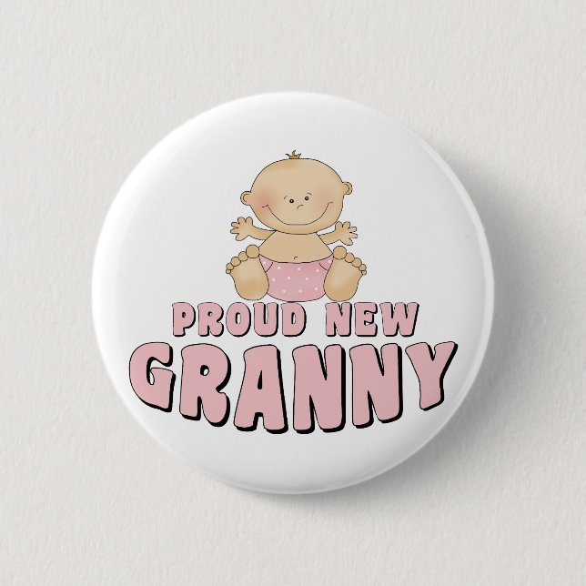 STOLT NY Mormor T-Shirt Knapp (Framsida)