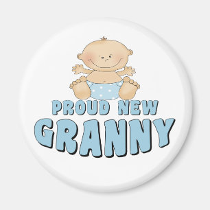 Stolt Ny Mormor T-Shirt Magnet