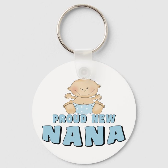 STOLT NY Mormor T-Shirt Nyckelring (Framsida)