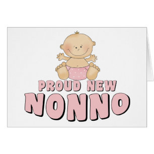 STOLT NY Nonno Flicka Hälsningskort