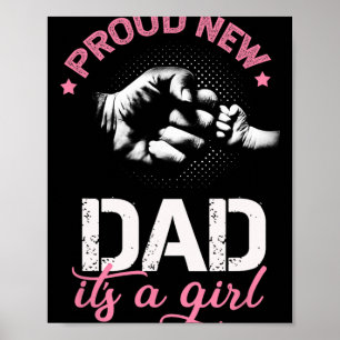 Stolt Ny Pappa Det Är En Flick Promoverad Till Pap Poster