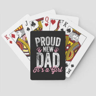 Stolt Ny Pappa Det Är En Flicka Gåvor Pappa Att Va Casinokort