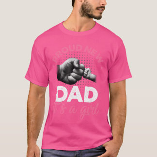 Stolt Ny Pappa Det Är En Tjej Kampanj Pappaee fami T Shirt