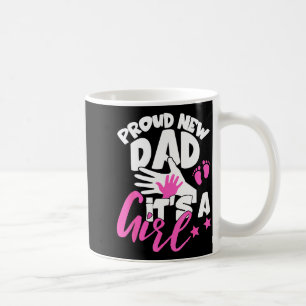 Stolt Ny Pappa Det Är En Tjej Rolig Graviditet För Kaffemugg