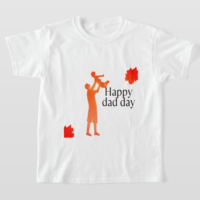 Stolt Ny Pappa | Fader & Barn Siluett T-Shirt (Laydown)