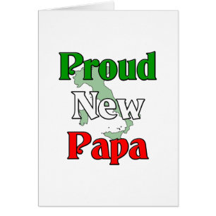 Stolt ny pappa hälsningskort