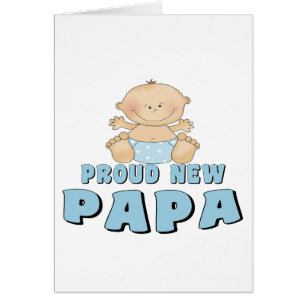 STOLT NY PAPPA POJKE HÄLSNINGSKORT