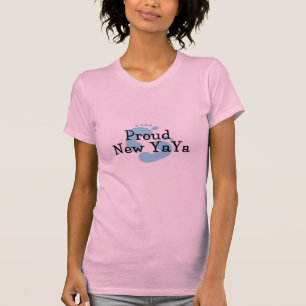 Stolt Ny Yaya Bebis pojke Fotspår T-shirt