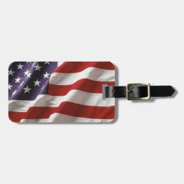 Stolt och patriotisk USA bagagemärkre Bagagebricka