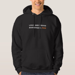 stolt och stolt basketboll pappa hoodie