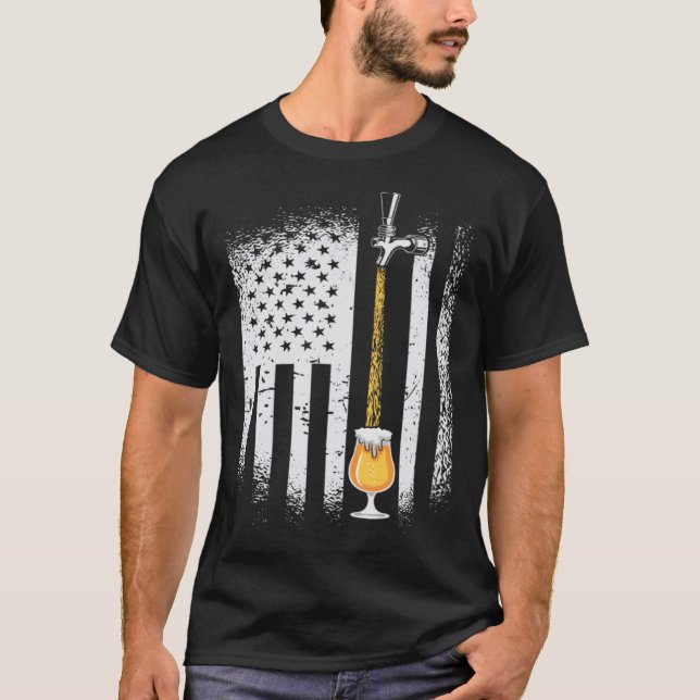 stolt ölbrygga i pappor, USA-medborgare T Shirt (Framsida)