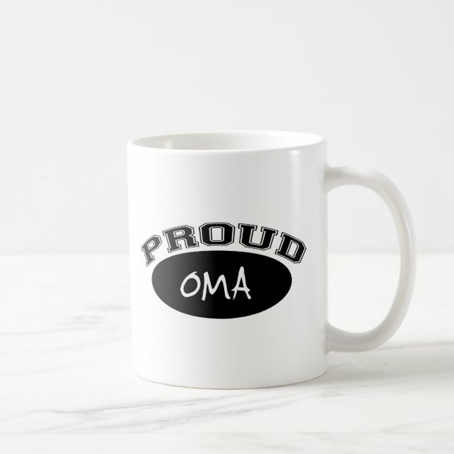 Stolt Oma (svarten) Kaffemugg (Höger)