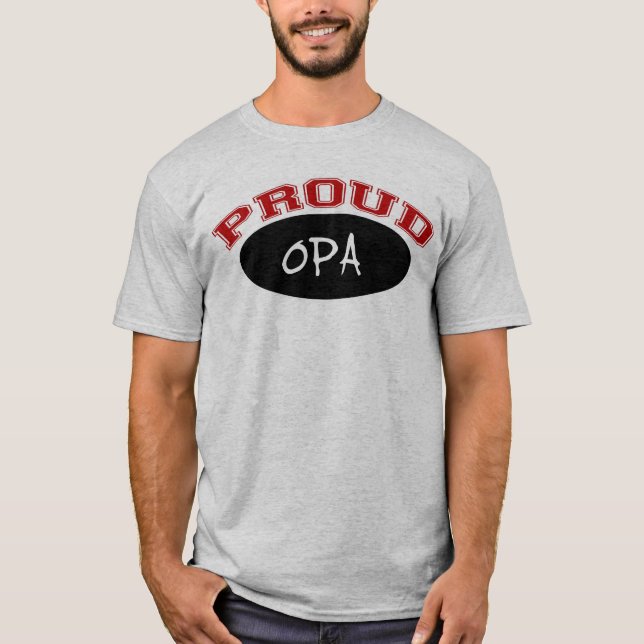 Stolt Opa (svarten och rött) Tröja (Framsida)
