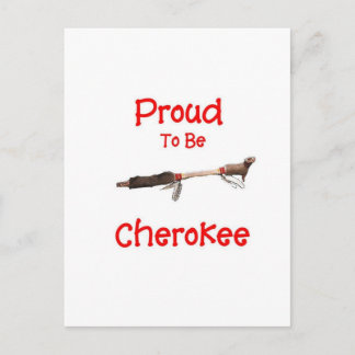 stolt över att ha blivit Cherokee Vykort
