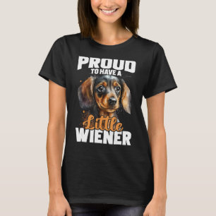 stolt över att ha en liten Wiener - Dachshund Pet T Shirt
