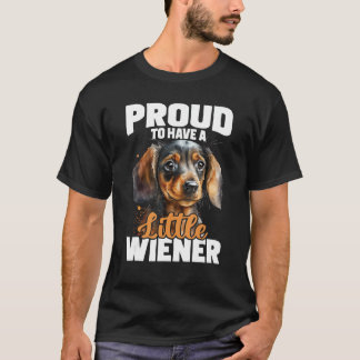 stolt över att ha en liten Wiener - Dachshund Pet T Shirt
