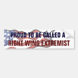 Stolt över att kallas höger extremist bildekal