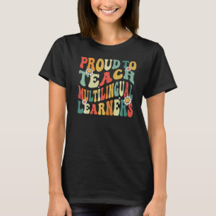 stolt över att lära sig flera språk tillbaka till t shirt