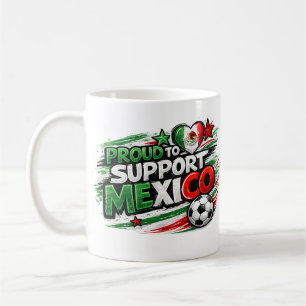 STOLT ÖVER ATT STÖDJA MEXIKO Fan  Mexikansk stolth Kaffemugg