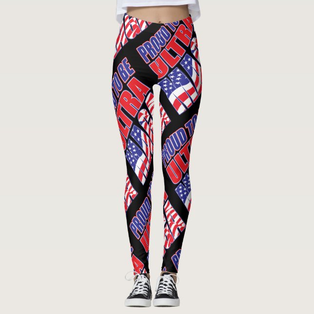 stolt över att stödja ordförande Trump Leggings (Framsida)